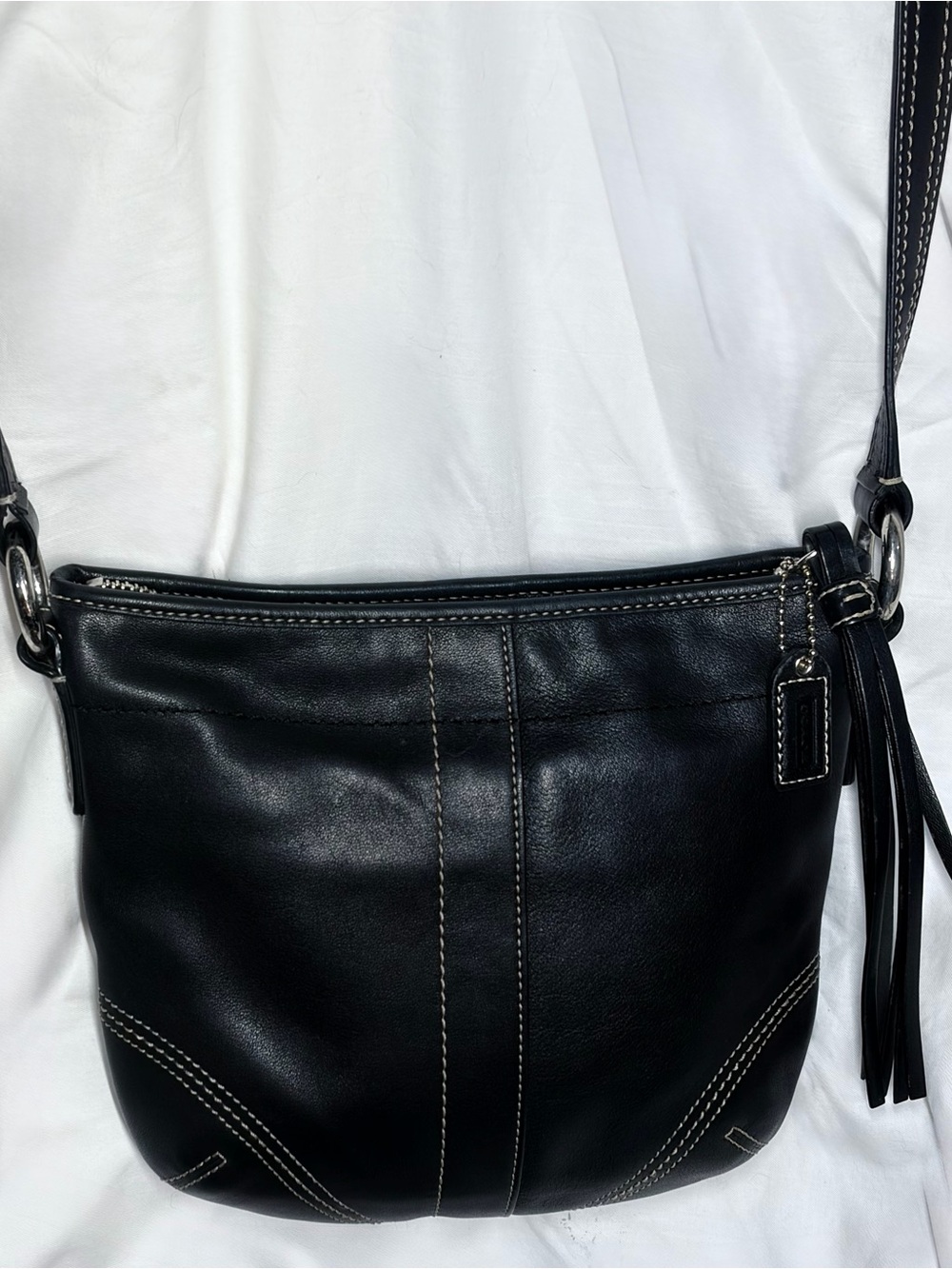 Vintage Coach Mini SoHo Tassel Crossbody Bag
